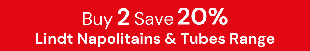 Buy 2 Save 20% - Lindt Napolitains & Tubes Range